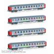 L.S. Models LS98099N - 4er Set Liegewagen Bvcmz Snälltaget, Ep.VI, D300 - Lemke