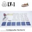 Magnorail LV-1 - Basic Starter Set + 1 Boot und 2 Figuren Spur H0