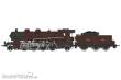 REE Modeles MB-155 - 141 4-1126 + Tender 23.526 CHOCOLATE Color CREIL NORTH Era II - ANALOG