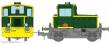 REE Modeles MB-224 - Y-2249 GREEN 301 - yellow front beam, grey frame, Era IV Analog