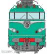 REE Modeles MB-256 - Elektrolokomotive BB 20005 Prototyp der SNCF in grüner Lackierung mit Schürzen und Eckenstern - Depot: Dole - Ep.III-IV - DC Analog