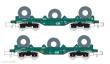 MF Train MF33035 - 2er Set Coilwagen Shmmns B-Cargo, Ep.V-VI, grün - Lemke