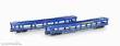 Lemke Collection MF33301 - 2er Set Autotransportwagen DDm 916 EETC, Ep.VI, blau - Lemke