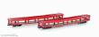 Lemke Collection MF33303 - 2er Set Autotransportwagen DDm 916 EETC, Ep.VI, rot - Lemke