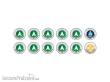 Micro Art Studio MSP00266 - N4 Infinity Tokens Regular Orders Green (12)