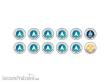 Micro Art Studio MSP00267 - N4 Infinity Tokens Regular Orders Blue (12)