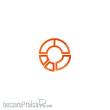 Micro Art Studio MSP00309 - 1´ Control Zone for 40mm Markers KT Fluo Orange
