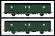 L.S. Models MW102 - 2er Set Packwagen Dqd2m SNCF, Ep.IIIb, Schlußlicht - Lemke