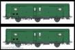 L.S. Models MW106 - 2er Set Packwagen Dqd2m SNCF, Ep.IIIc/d, Schlußlicht - Lemke