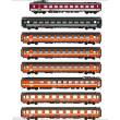 L.S. Models MW2104 - 8er Set Personenwg. SBB, Ep. V, IC163 Bavaria ZU-MUC 1985