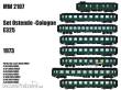 L.S. Models MW2107 - 8er Set SNCB Set Reisezugwagen ´Ostende-Cologne E325´ Ep.IV - Lemke