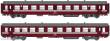 L.S. Models MW40041 - 2er Set Personenwagen K4 B, 2.Kl. SNCB, Ep.V