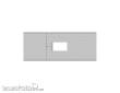 Modusteck N870851.6 - Bahnsteigbelag lang, Leitsystem, Öffnung L.159 x B.63,3 mm