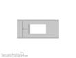 Modusteck N870853.4 - Bahnsteigbelag kurz, Leitsystem, Öffnung L.80 x B.37,4 mm
