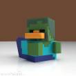 Numskull NMSK-NS5280 - Minecraft Tubbz PVC Figur Zombie 1st Edition 10 cm