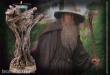 Noble Collection NOB2267 - Herr der Ringe Kerzenstaender Gandalf der Graue 23 cm