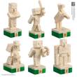 Noble Collection NOB3726 - Minecraft Schachspiel Overworld Heroes vs. Hostile Mobs