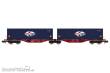 REE Modeles NW-288 - Sggmrss 80 TOUAX wagon + 2 x 40´ CGA-CGM with logo World containers Era VI