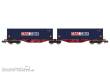 REE Modeles NW-289 - Sggmrss 80 TOUAX wagon + 2 x 40´ CGA-CGM containers Era VI