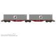 REE Modeles NW-291 - Sggmrss 80 TOUAX wagon + 2 x 40´ MARFRET containers Era VI