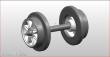 NPE NZ 33251 - Doppelspeiche grau 10mm