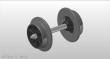 NPE NZ 33284 - Einfachspeiche schw. 10mm schmal