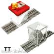 Proses PBS-FIX-06 - Spur TT Set Schotterkleber-Applikator mit Spritze und Schotterverteiler