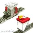 Proses PBS-HO-03 - Set HO/OO Schotterverteiler auf Rollen + Schotterkleber-Applikator mit Spritze