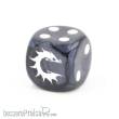 Para Bellum PBW6567 - Conquest Logo on Dark Grey Marbled Dice - 24 per pack