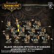 Warmachine PIP33902 - Extreme Black Dragon Officer and Standard Unit Upragde