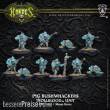 Hordes PIP71082 - Trollblood Bushwackers (10)  Repack Box