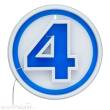 Paladone Products PP14789MUVN - Fantastic Four LED Wandleuchte Logo Neon