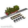 Proses PRR-HO-04 - Set mit 4 Stück HO/OO Rollböcke + Reinigungsfilze