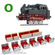 Proses PRR-O-06 - Set mit 6 Stück Rollböcke + Radreinigungsfilze für Spur 0