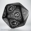 Q-Workshop QWS20LEV01 - D20 Level Counter Black & white Die