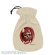 Q-Workshop QWSBAST205 - Anne Stokes Dice Pouch: Skull Embrace