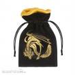 Q-Workshop QWSBDRA121 - Dragon Black & golden Velour Dice Bag