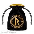 Q-Workshop QWSBRUN201 - Runic Beige & black Dice Bag