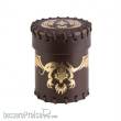 Q-Workshop QWSCFDR102 - Flying Dragon Brown & golden Leather Dice Cup