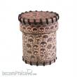 Q-Workshop QWSCSKU101 - Skull Beige Leather Dice Cup