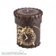 Q-Workshop QWSCSTE101 - Steampunk Brown & golden Leather Dice Cup