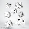 Q-Workshop QWSSCLE02 - Classic RPG White & black Dice Set (7)