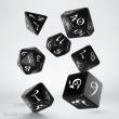 Q-Workshop QWSSCLE05 - Classic RPG Black & white Dice Set (7)