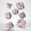 Q-Workshop QWSSCLE86 - Classic RPG Pearl & red Dice Set (7)