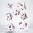 Q-Workshop QWSSCLR04 - Classic Runic White & red Dice Set
