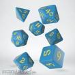 Q-Workshop QWSSCLR2E - Classic Runic Blue & yellow Dice Set (7)