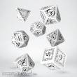 Q-Workshop QWSSELV02 - Elvish White & black Dice Set (7)