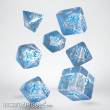 Q-Workshop QWSSELV08 - Elvish Translucent & blue Dice Set
