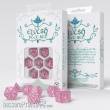 Q-Workshop QWSSELV11 - Elvish Translucent & blue Dice Set (7)