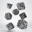 Q-Workshop QWSSFOR02 - Forest 3D White & black Dice Set (7)